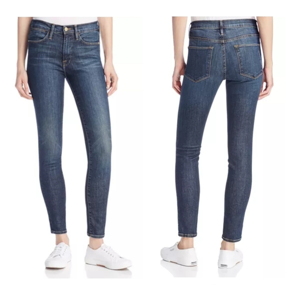 frame le high skinny harvard
